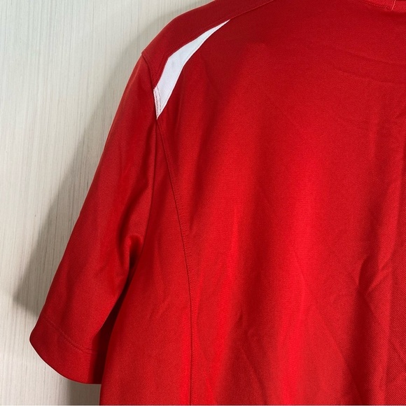 Nike Golf Tour Performance Dri-Fit Men’s Red 
 Short Sleeve Polo Shirt Size XL - Picture 7 of 10